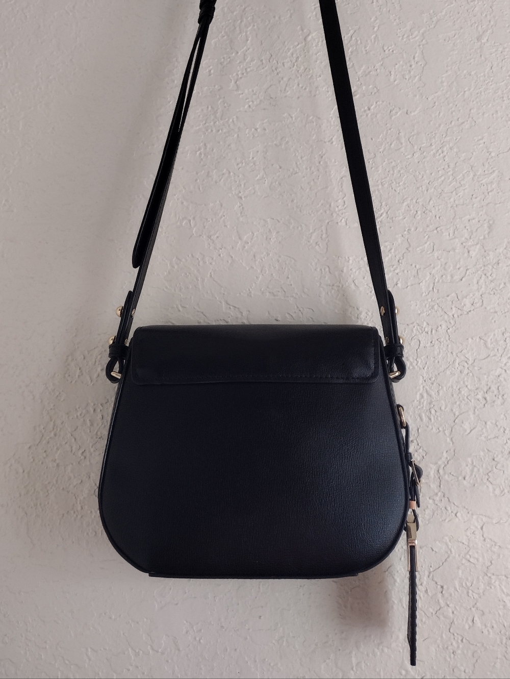 Marc Jacobs Mini Rider Black Leather Crossbody Bag With Gold Hardware - Picture 11 of 16